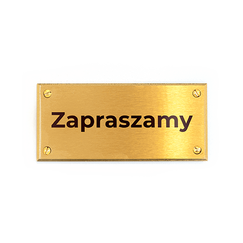 Tabliczki mosiężne