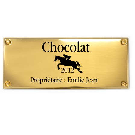 Plaques En Laiton, Rectangulaire Laiton/Lisse Laiton. Fixation: Vis