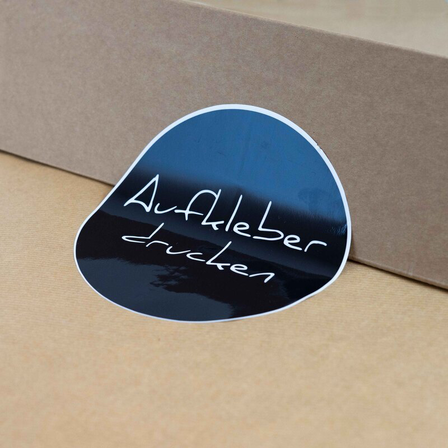 Aufkleber - Bedruckt - Schwarz - 150x150 mm - Selbstklebend