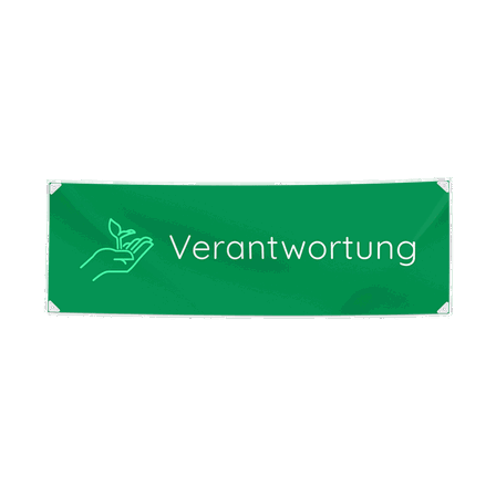PVC Banner - Grün - 1000x500 mm