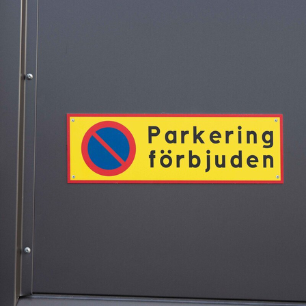 Parkeringsförbud skylt - Parkering förbjuden