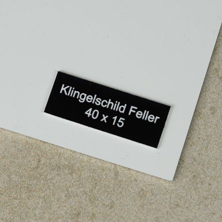 Klingelschild Feller 40x15 mm
