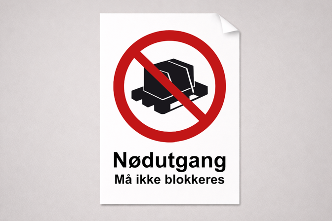 Klistremerker, Firkantet Hvit Vinyl. Festemetode: Selvklebende