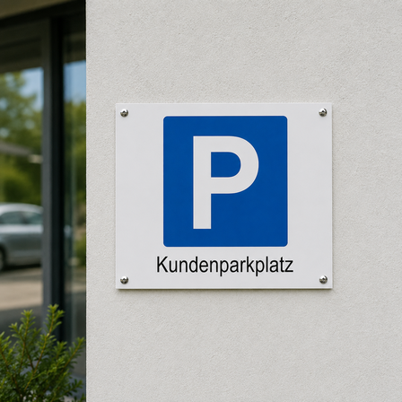 Parkplatzschild - Kundenparkplatz - Aluminium - 200x300 mmParkplatzschild - Kundenparkplatz - Aluminium - 200x300 mm