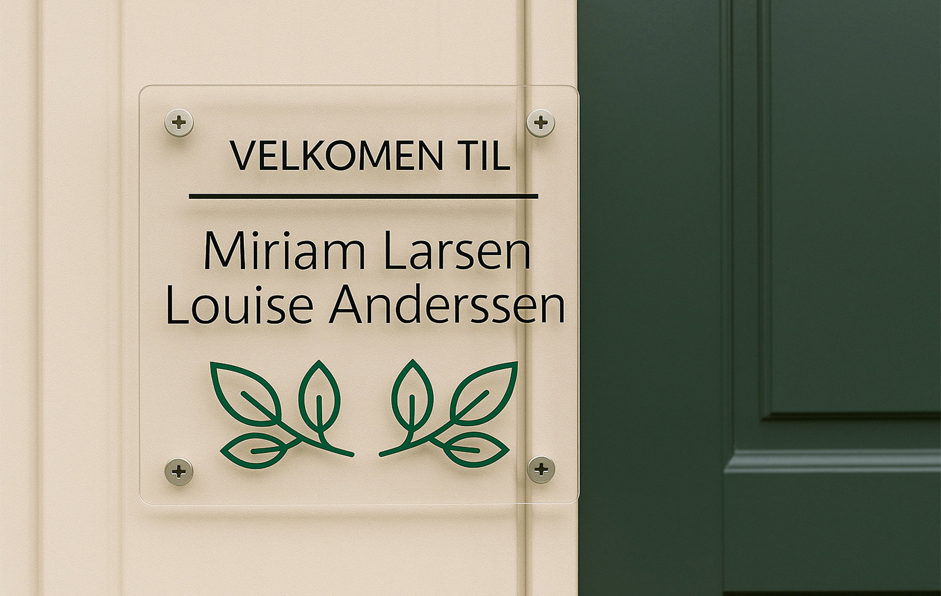 Personlig skilt med eget motiv