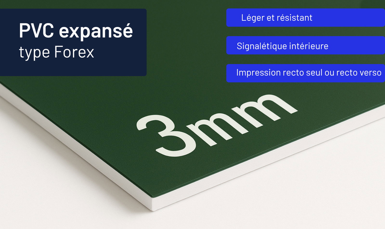 Panneau PVC expansé imprimé