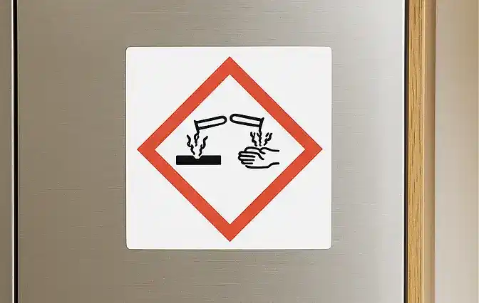 Corrosive Health Symbol - GHS Hazard Pictogram