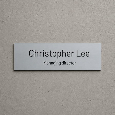 Door name plate