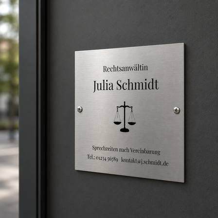 Firmenschild außen