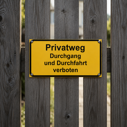 Privatweg-Schilder