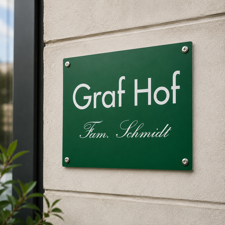 Hofschild personalisierbar