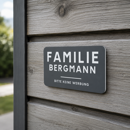 Türschilder Familie