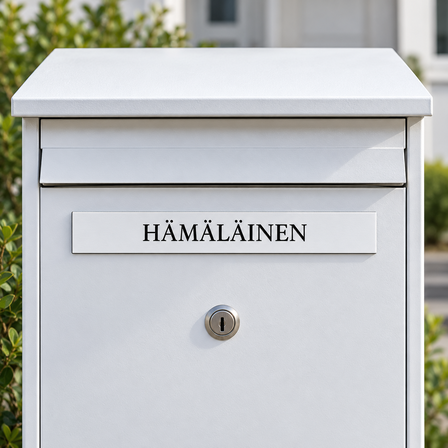 Nimikyltit postilaatikkoon
