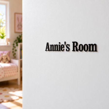 Room sign for children's room