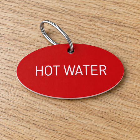 Red label fot hot water