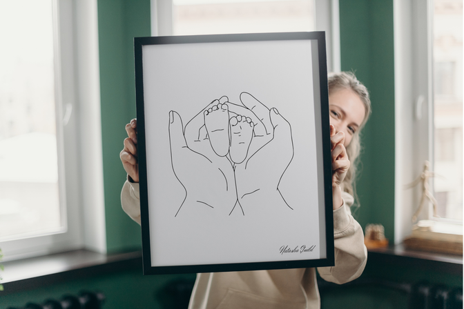 Affiche personnalisée à accrocher comme tableau