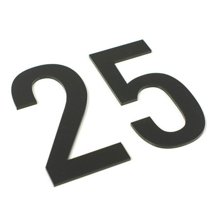 Lettres découpées en acrylique noire