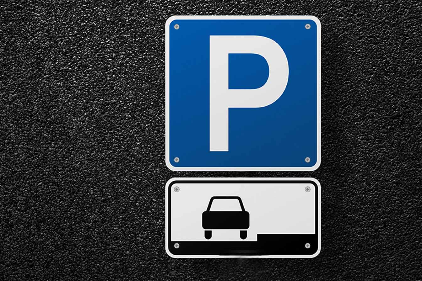 Verkehrsschild mit Verkehrszeichen