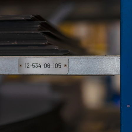 Plaques en acier inoxydable avec texte personnalisé