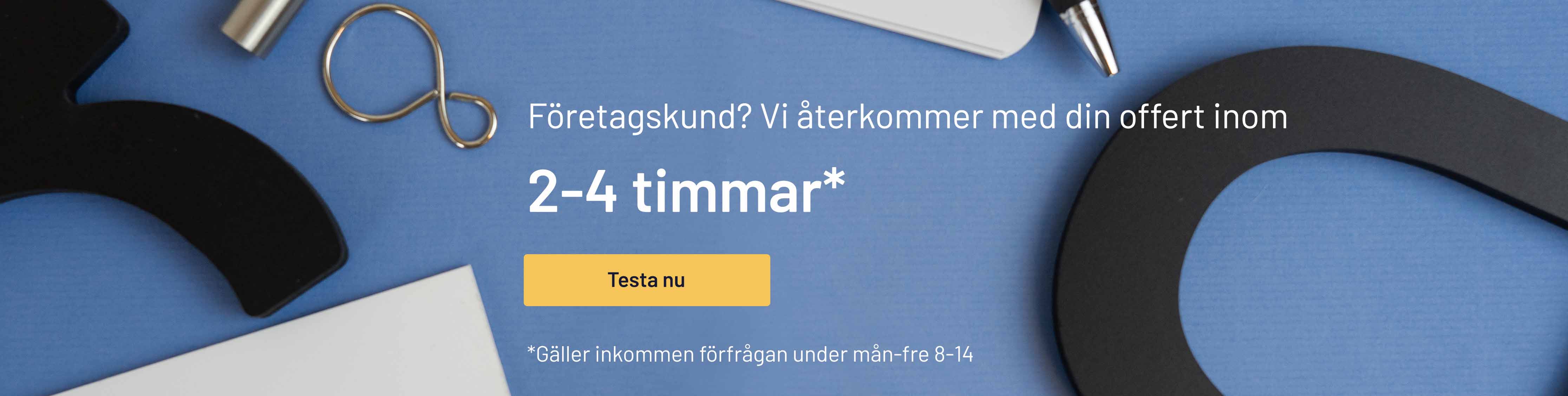 Offert på skyltar - Vi återkommer inom 2h!