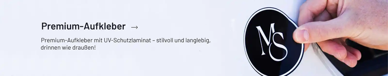 Premium Aufkleber Schildermaxe