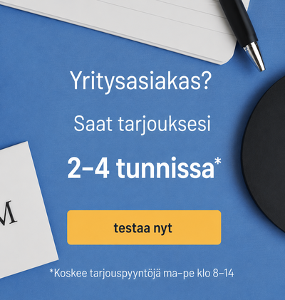 Pyydä ilmainen tarjous helposti ja nopeasti