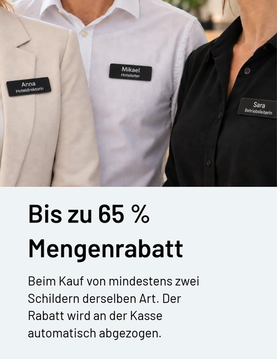 Bis zu 65 % Mengenrabatt