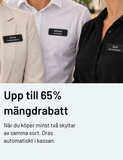 Skyltmax erbjuder mängdrabatt