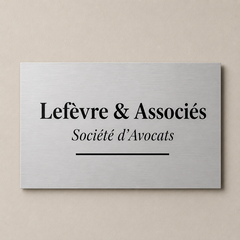 Plaques en aluminium
