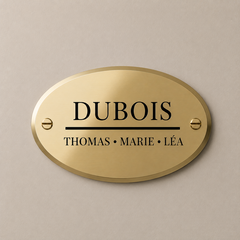 Plaques laiton
