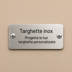 Targhette acciaio inox