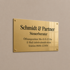Messingschilder