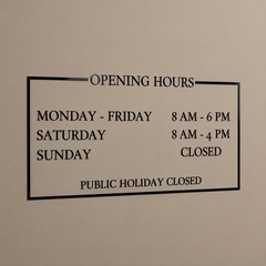 Vinyl Lettering
