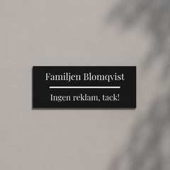 Brevlådeskyltar