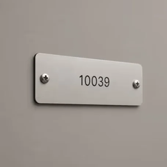 Plaques inox