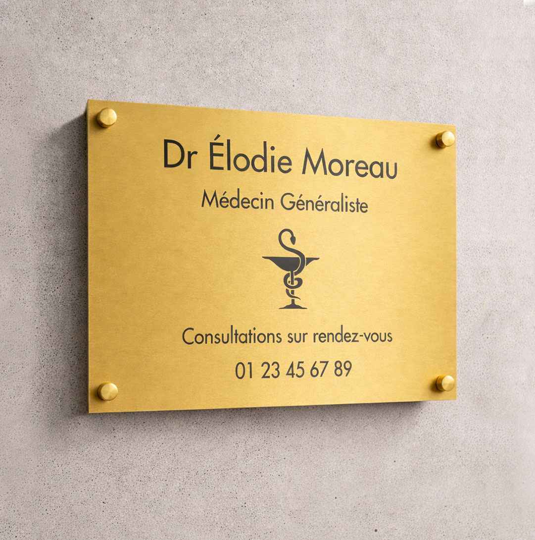Plaque professionnelle