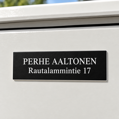 Nimikyltit postilaatikkoon